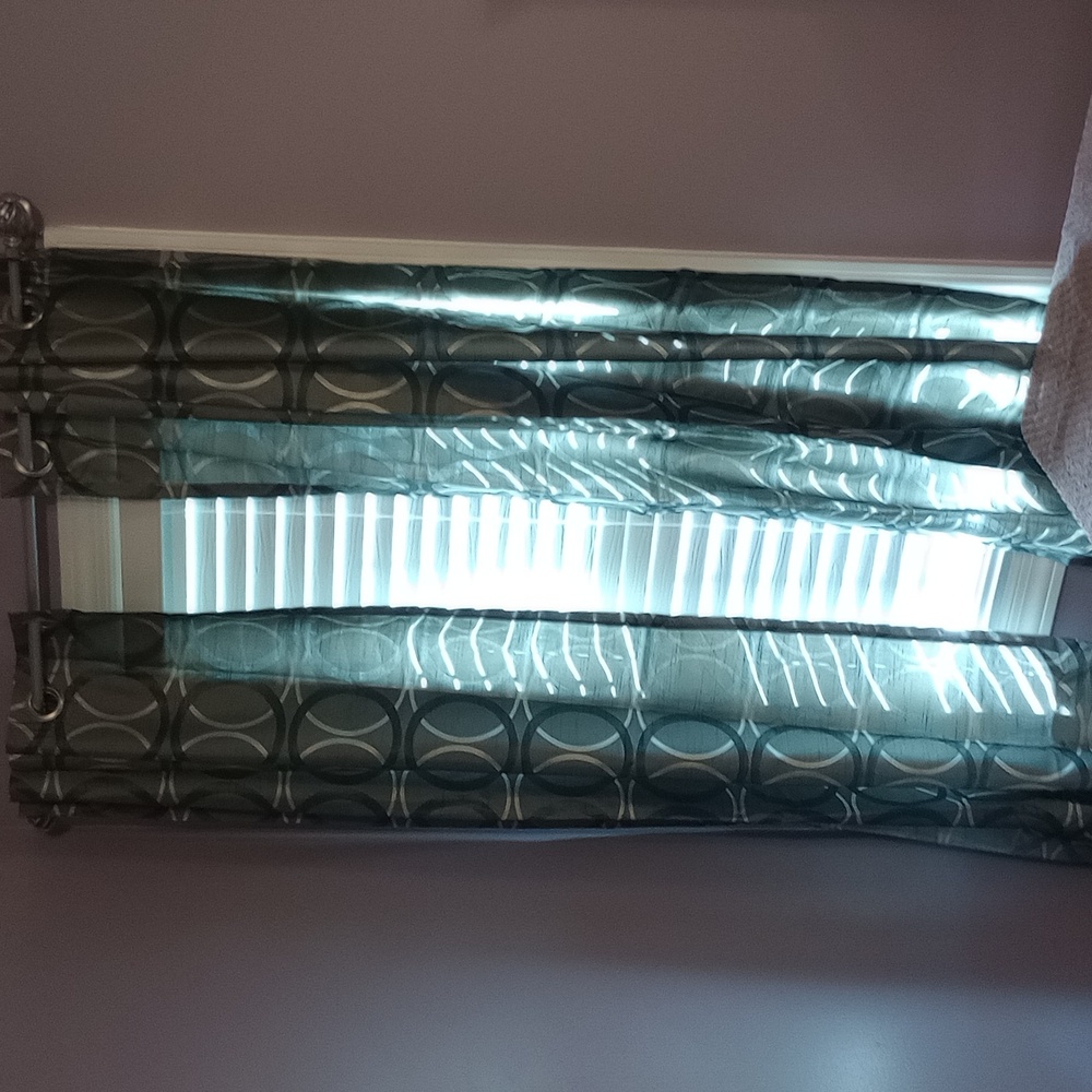 Elegant Silver And Gray Patterned Curtains